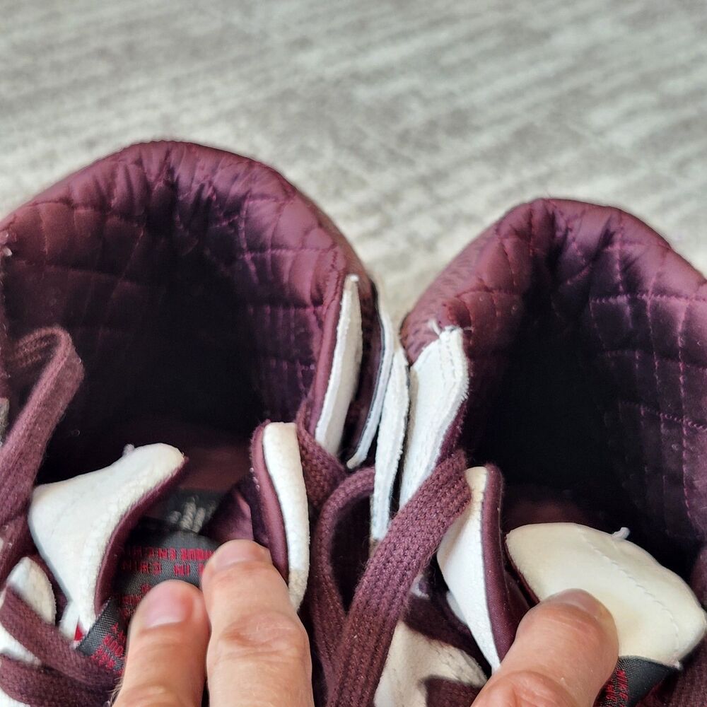 Nike men Air Jordan 1 x A Ma Maniére sail & burgundy hi-top sneakers size 10.5 - Picture 10 of 12